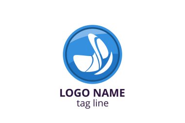 Yaratıcı hayvan ikonu kelebek işareti tasarımı. Güzellik sektörünün logosu, spa derisi gibi, moda. Ya da başka bir modern şirket, danışman, yatırım, şirket.