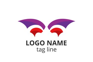 Yaratıcı hayvan ikonu kelebek işareti tasarımı. Güzellik sektörünün logosu, spa derisi gibi, moda. Ya da başka bir modern şirket, danışman, yatırım, şirket.