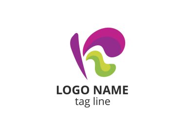 Yaratıcı hayvan ikonu kelebek işareti tasarımı. Güzellik sektörünün logosu, spa derisi gibi, moda. Ya da başka bir modern şirket, danışman, yatırım, şirket.