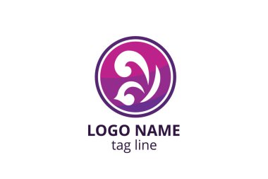 Yaratıcı hayvan ikonu kelebek işareti tasarımı. Güzellik sektörünün logosu, spa derisi gibi, moda. Ya da başka bir modern şirket, danışman, yatırım, şirket.