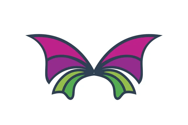 Kreative Tier Ikone Fliegen Schmetterling Zeichen Design Template Logo Für — Stockvektor