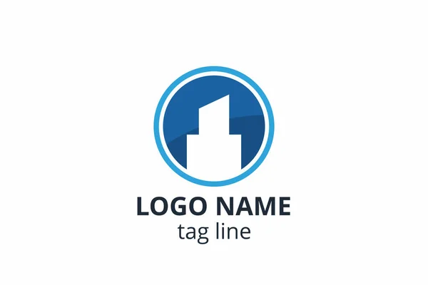Kreatywny Kształt Struktury Projektu Logo Ikony Szablonu Dla Agencji Architektonicznej — Wektor stockowy