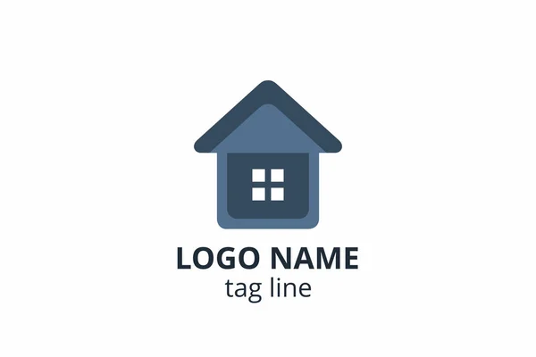 Kreative Gestaltung Von Formstrukturen Template Symbol Logo Für Wohn Bau — Stockvektor