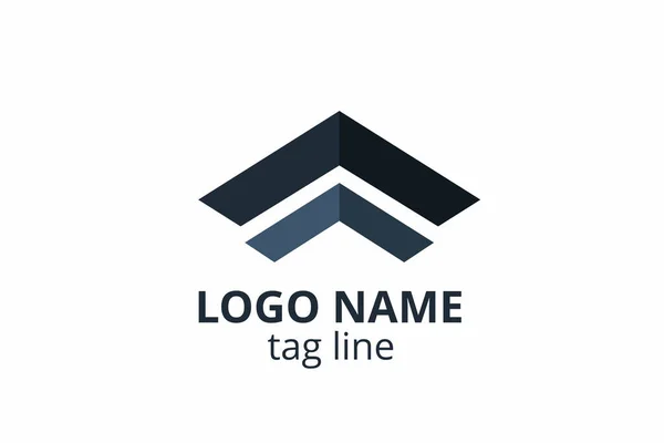 Diseño Estructura Forma Creativa Logo Icono Plantilla Para Residencial Construcción — Vector de stock