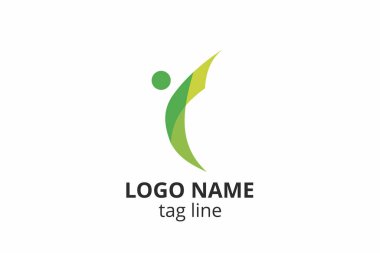 Yaratıcı insanlar siluet tasarımı. Ağ kuruluşu, sağlık kliniği, eğitim, finans kuruluşu, yatırım danışmanı gibi modern işletmeler için şablon simgesi logosu.