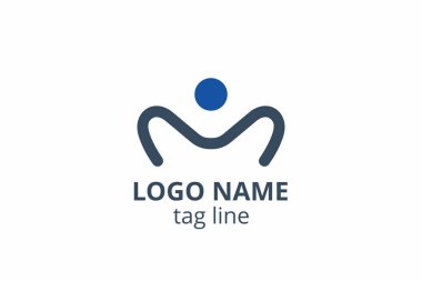 Yaratıcı insanlar siluet tasarımı. Ağ kuruluşu, sağlık kliniği, eğitim, finans kuruluşu, yatırım danışmanı gibi modern işletmeler için şablon simgesi logosu.
