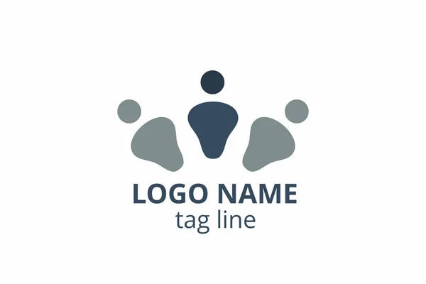 Design Silhueta Pessoas Criativas Logotipo Ícone Modelo Para Qualquer Empresa —  Vetores de Stock