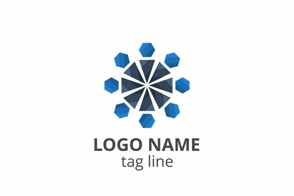 Творческие Люди Силуэт Дизайн Логотип Шаблона Любого Современного Бизнеса Сетевая — стоковый вектор