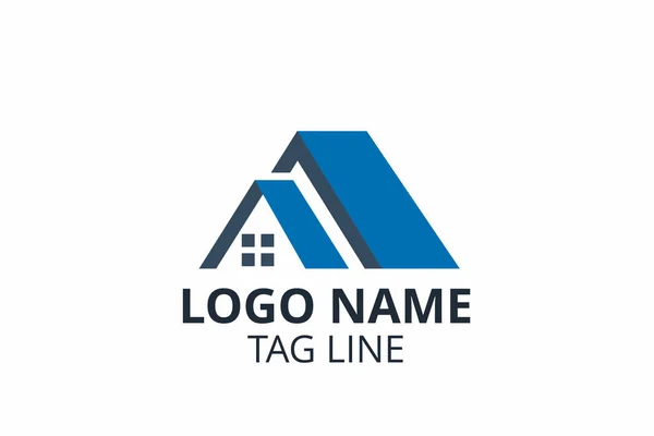 Diseño Estructura Forma Creativa Logo Icono Plantilla Para Residencial Construcción — Vector de stock