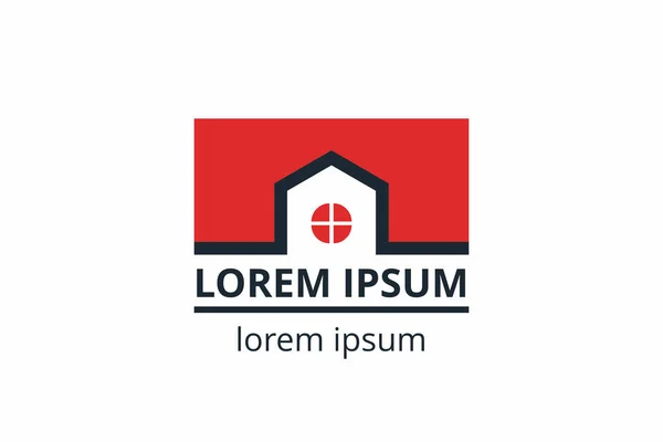 Kreative Gestaltung Von Formstrukturen Template Symbol Logo Für Wohn Bau — Stockvektor