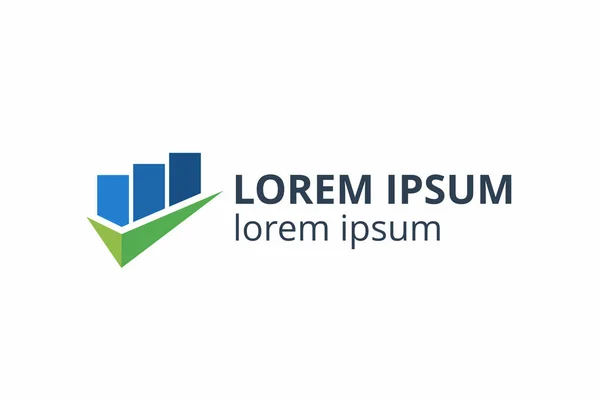 Yaratıcı Logo simgesi tasarım şablonu muhasebe, danışman, finans, yönetim, yatırım şirketi.