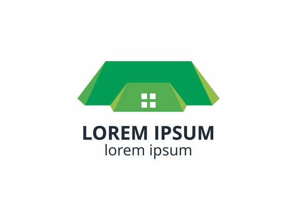 Kreative Gestaltung Von Formstrukturen Template Symbol Logo Für Wohn Bau — Stockvektor