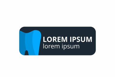 Dişler, beyaz arka planda diş simgesi fikri. Diş sağlığı kliniği, diş bakımı ve sağlık konsepti için logo olarak kullanılabilir