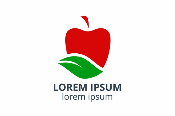 Λογότυπο Σχεδιασμό Του Προτύπου Μήλου Δημιουργικό Σχήμα Απομονώσει Διανυσματική Απεικόνιση — Διανυσματικό Αρχείο