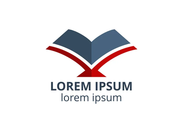Λογότυπος Σχεδιασμός Προτύπου Βιβλίου Δημιουργικό Σχήμα Απομονωμένη Διανυσματική Απεικόνιση Χρήση — Διανυσματικό Αρχείο