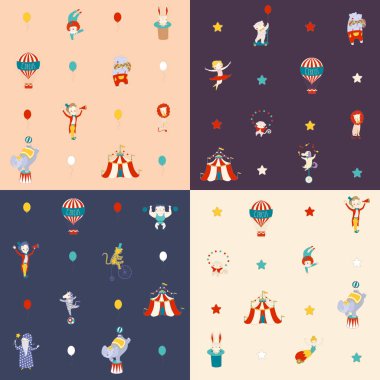 sirk desenle karnaval ile 