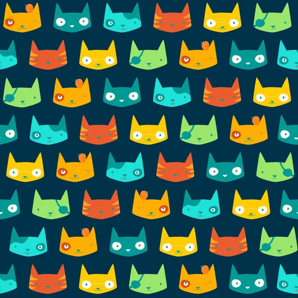 Kediler yüzler Seamless Modeli