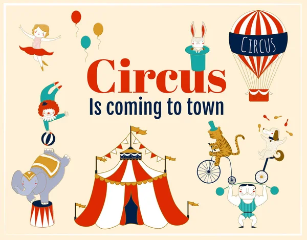 Circus  design collection — Stock Vector