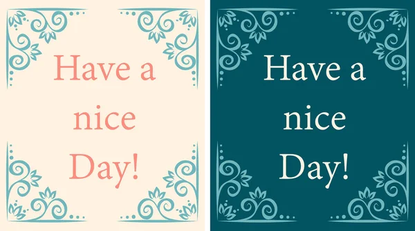 Have a nice day  Template — Stock Vector