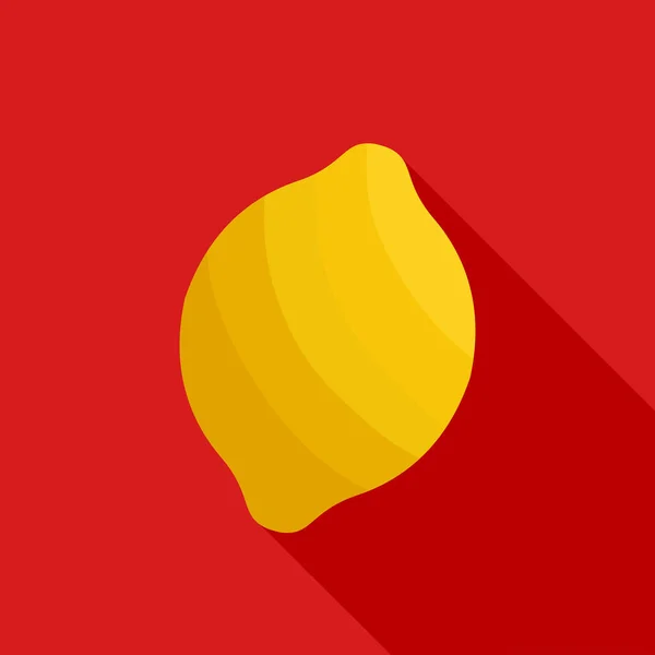 Icono amarillo limón — Vector de stock