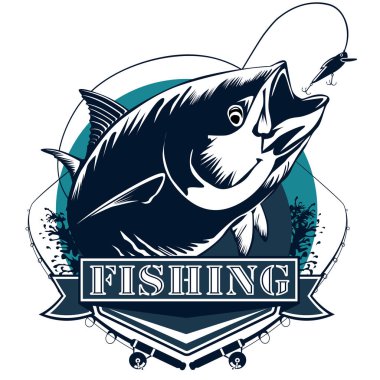 Ton balığı logosu mavi