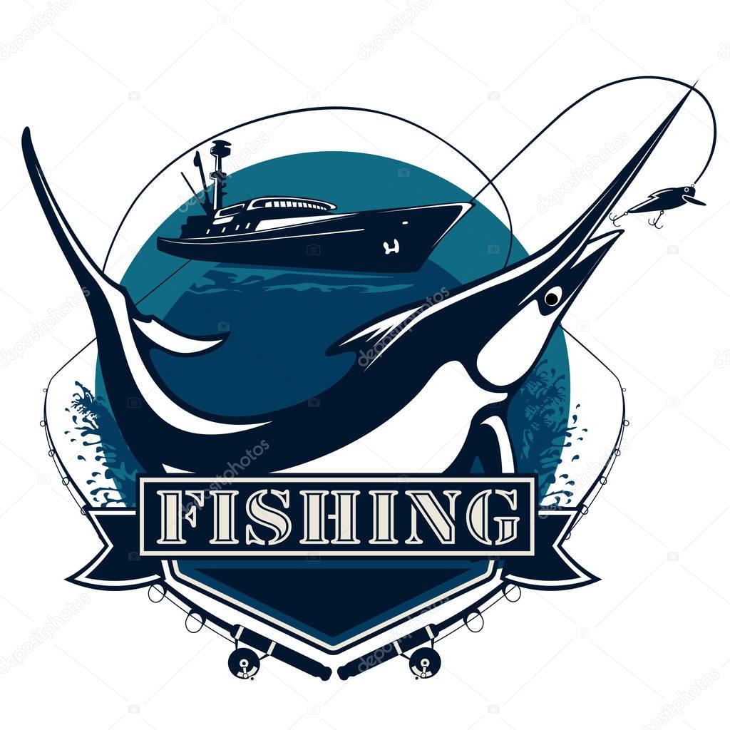 Marlin logo blue