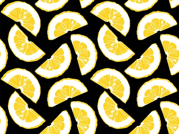 Lemon pattern vintage style 1 — Stock Vector