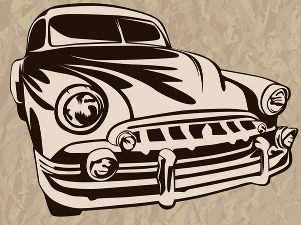 COLOR 1 DEL MONOCROMO DEL COCHE DE RERTO — Vector de stock