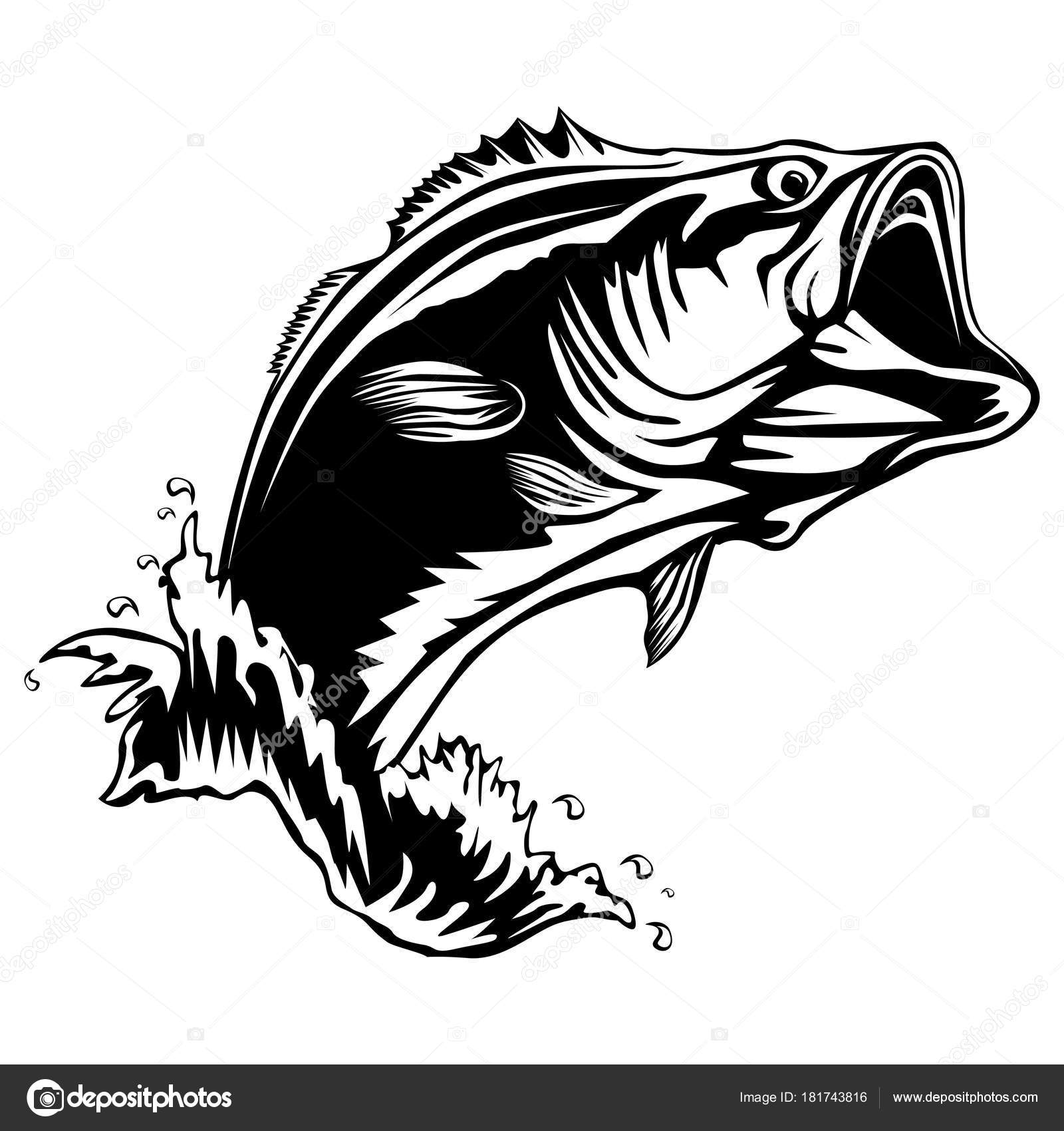 Download New bass fishing isolated — Stock Vector © LIORIKI #181743816