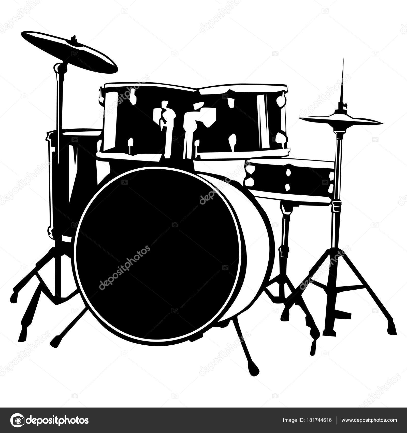 Download Drums isolated on white — Stock Vector © LIORIKI #181744616