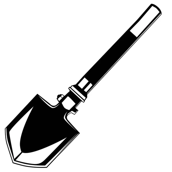 Кемпинговая лопата — стоковый вектор