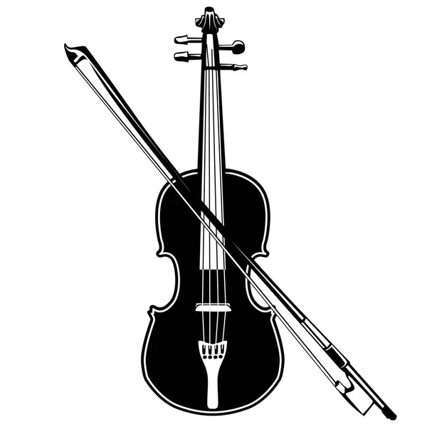 Keman beyaz üzerine izole