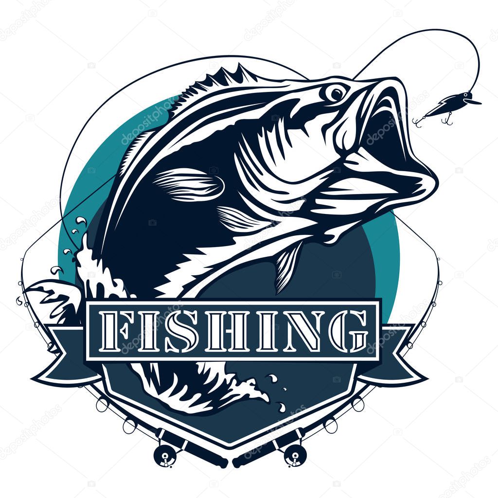 Download New bass fishing logo — Stock Vector © LIORIKI #181743822