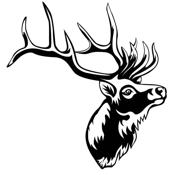 Deer head 2 — Stock Vector