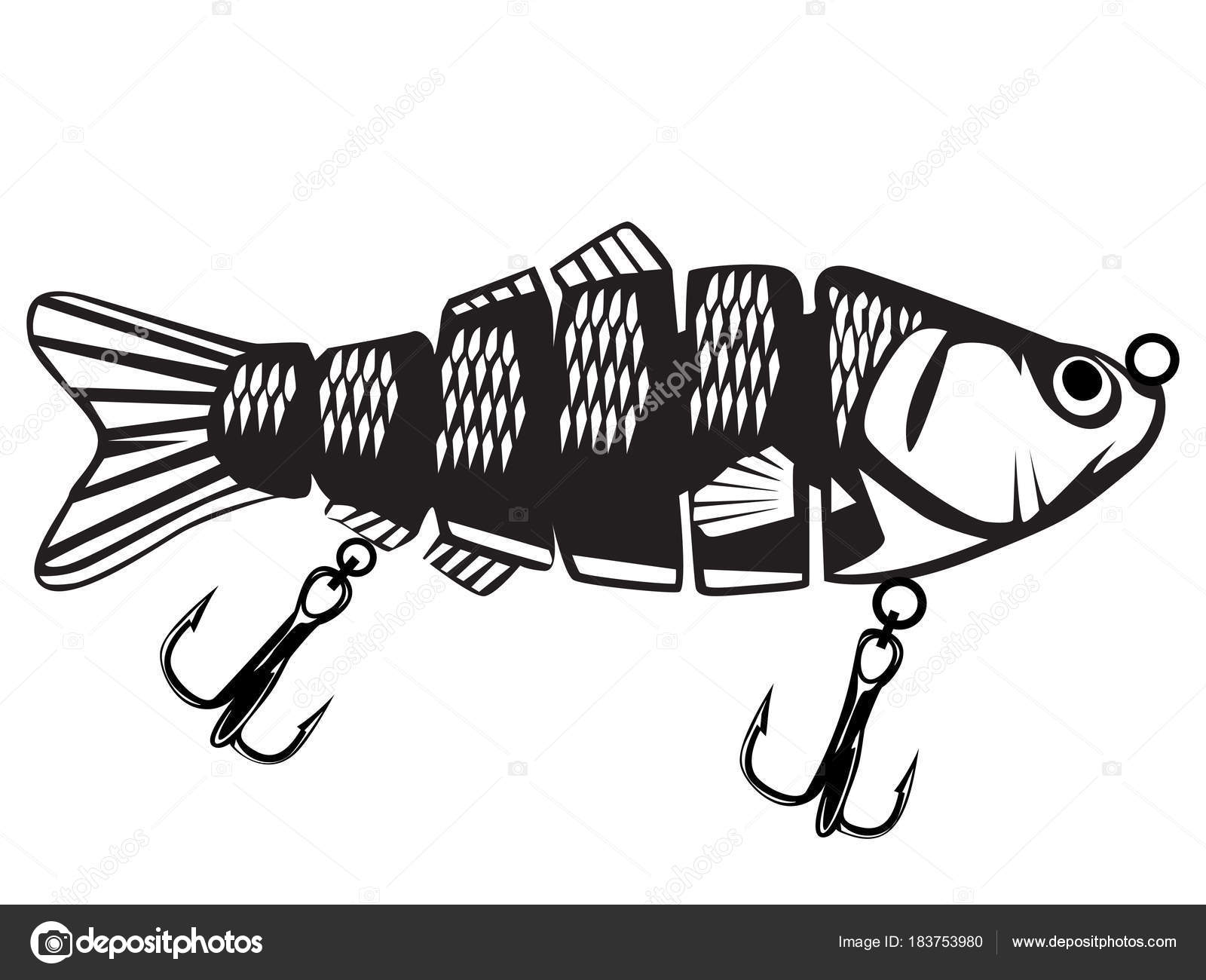 Fishing lure isolated on white Stock Vector by ©LIORIKI 183753980