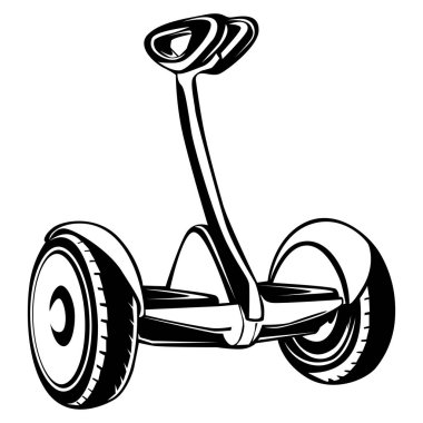 Elektrikli scooter izole