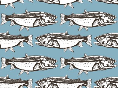 Somon Balık model mavi