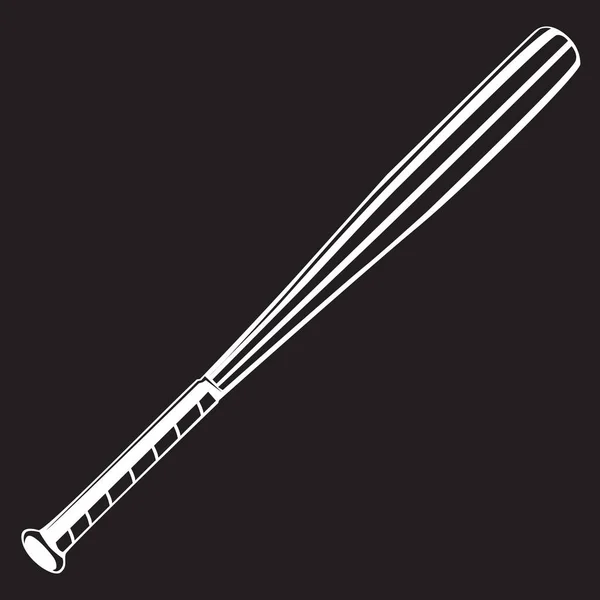 Baseball bat svart — Stock vektor