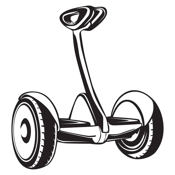 Scooter électrique isolé — Image vectorielle