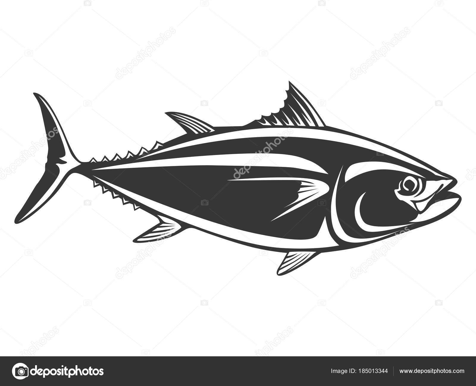 Download Tuna fish simple isolated — Stock Vector © LIORIKI #185013344