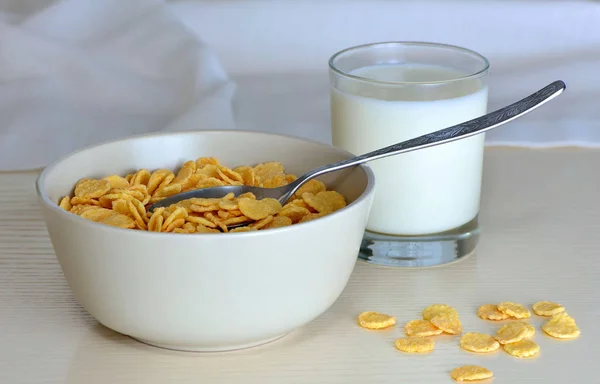 Frühstück Cornflakes — Stockfoto