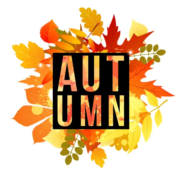 Banner autunnale per il tuo design — Vettoriale Stock