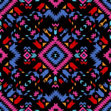 elle çizilmiş kabile seamless modeli