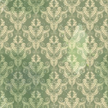 Altın damask seamless modeli