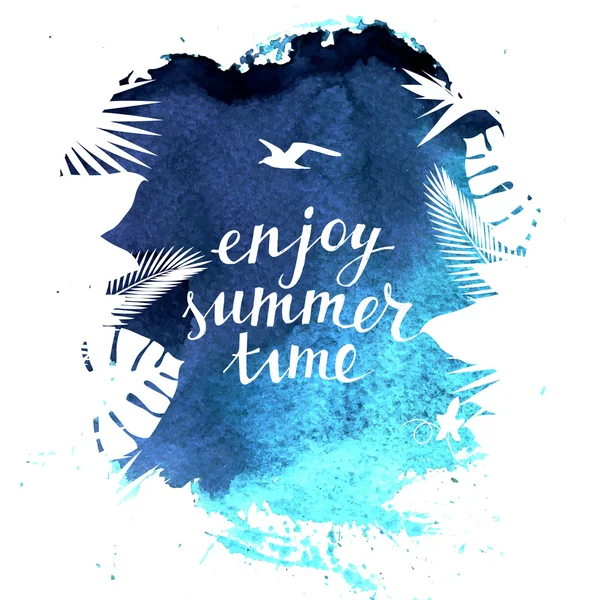 Disfrute de fondo de tiempo de verano — Vector de stock