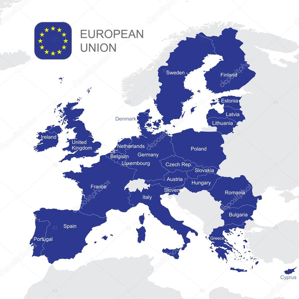 The European Union map