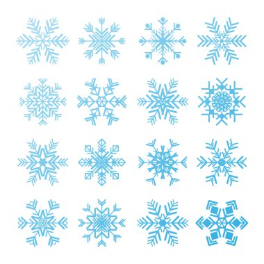 kar tanesi Icons set