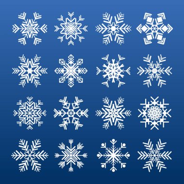kar tanesi Icons set