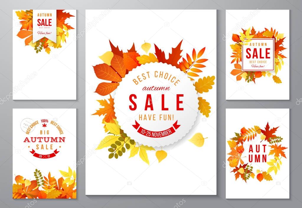 6 bright autumn posters