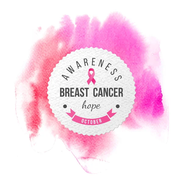 BANNER DE CONCIENCIA DE CANCER DE BREAST — Vector de stock